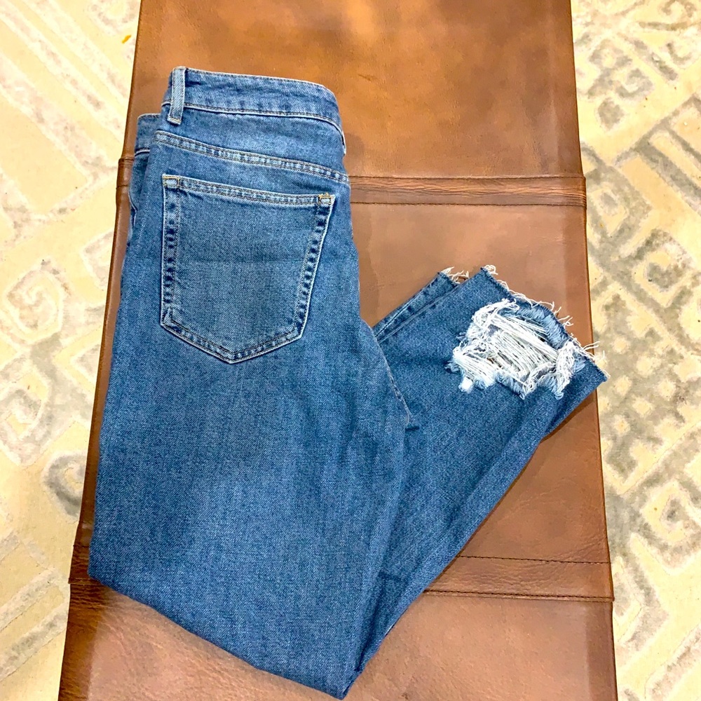 Topshop crop jeans